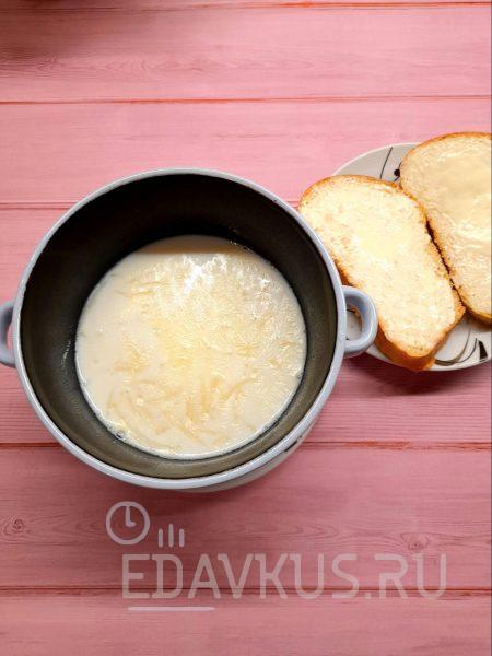 Нежный молочный суп с лапшой
